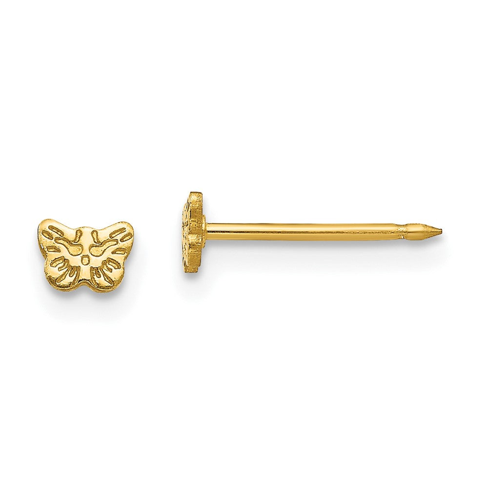 Polished;Post;24k gold-plated