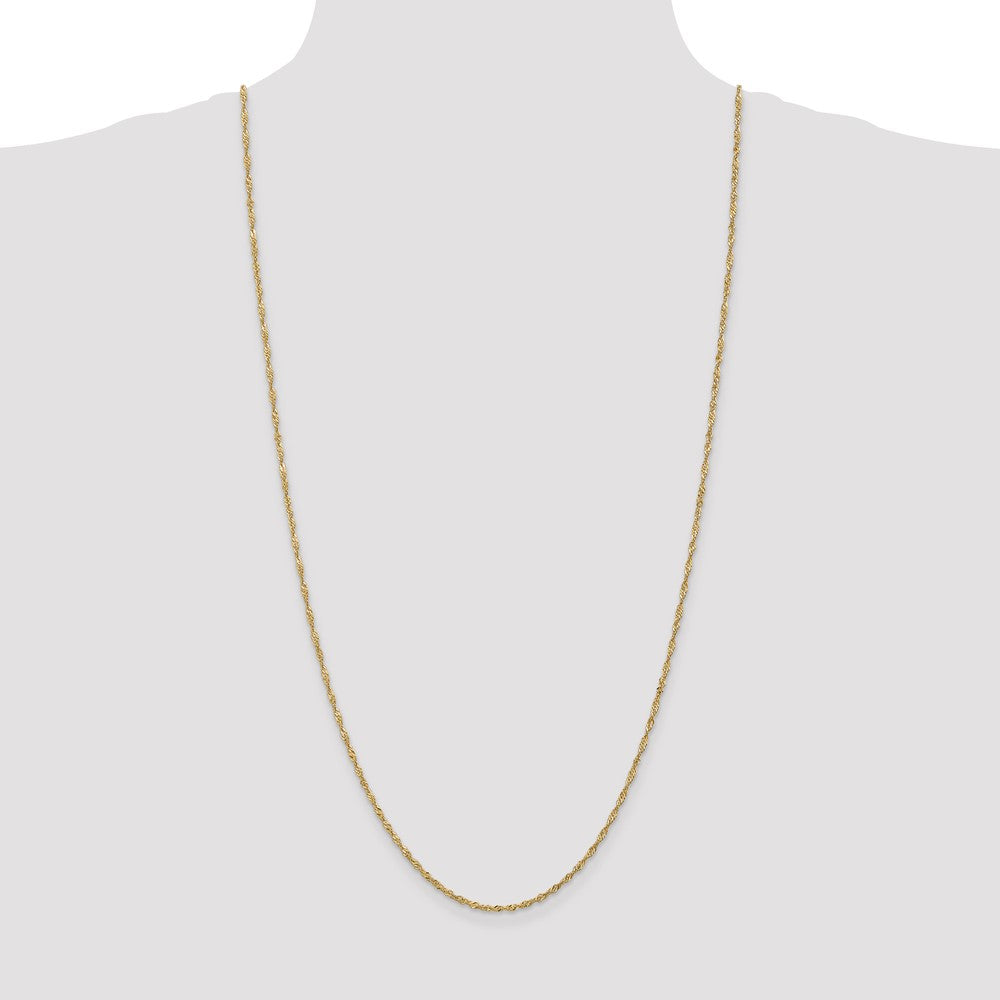 14K 1.6mm Singapore Chain
