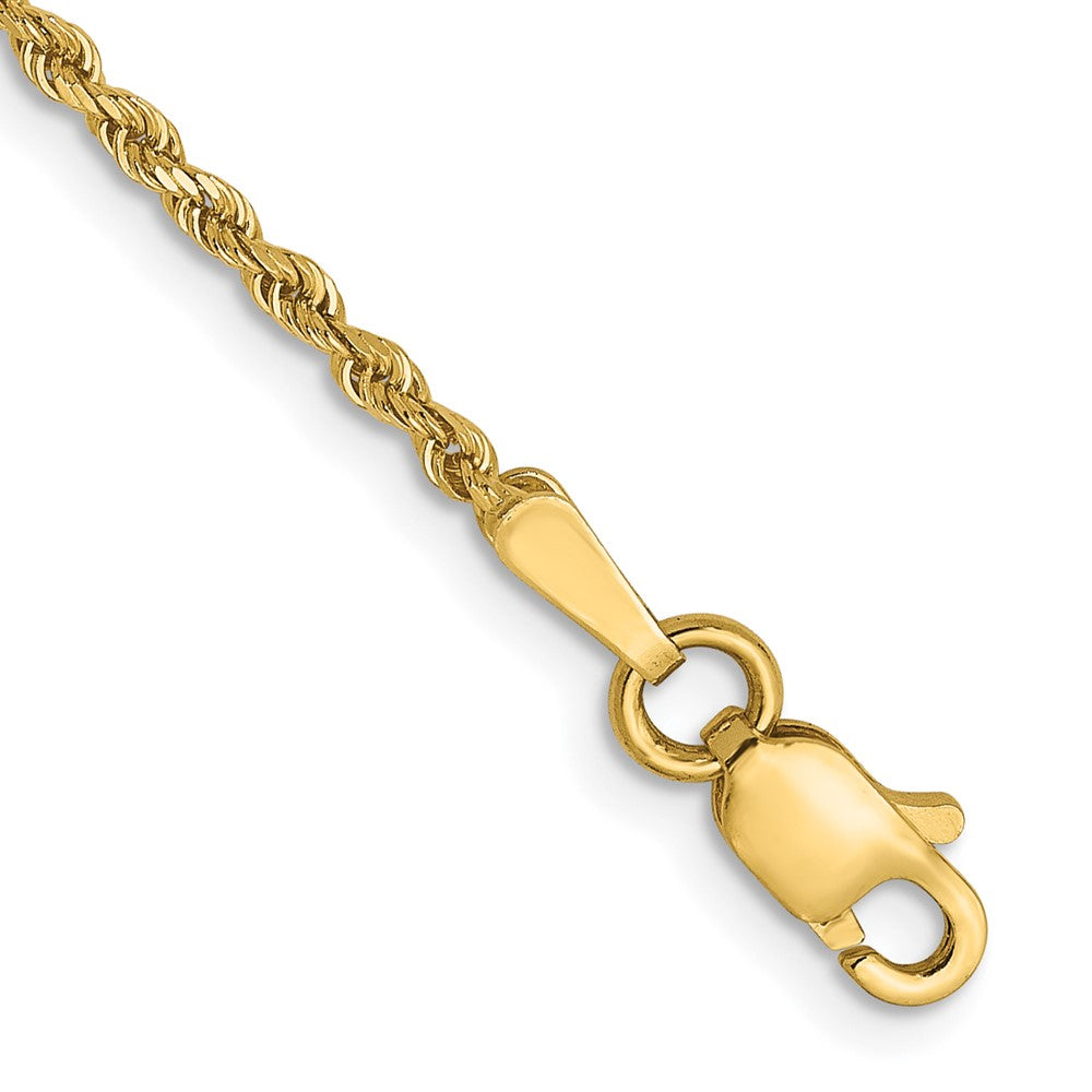 Diamond-cut;14k Yellow gold;Lobster