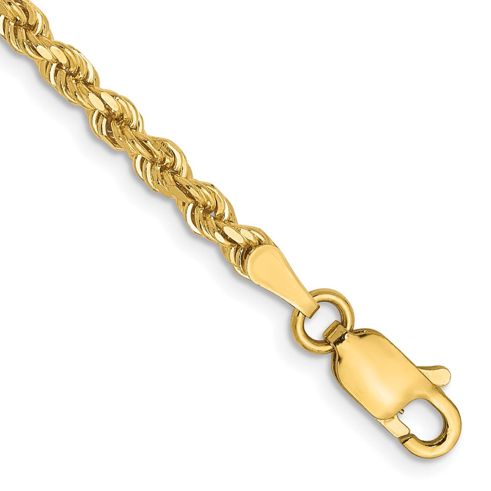 Diamond-cut;14k Yellow gold;Lobster