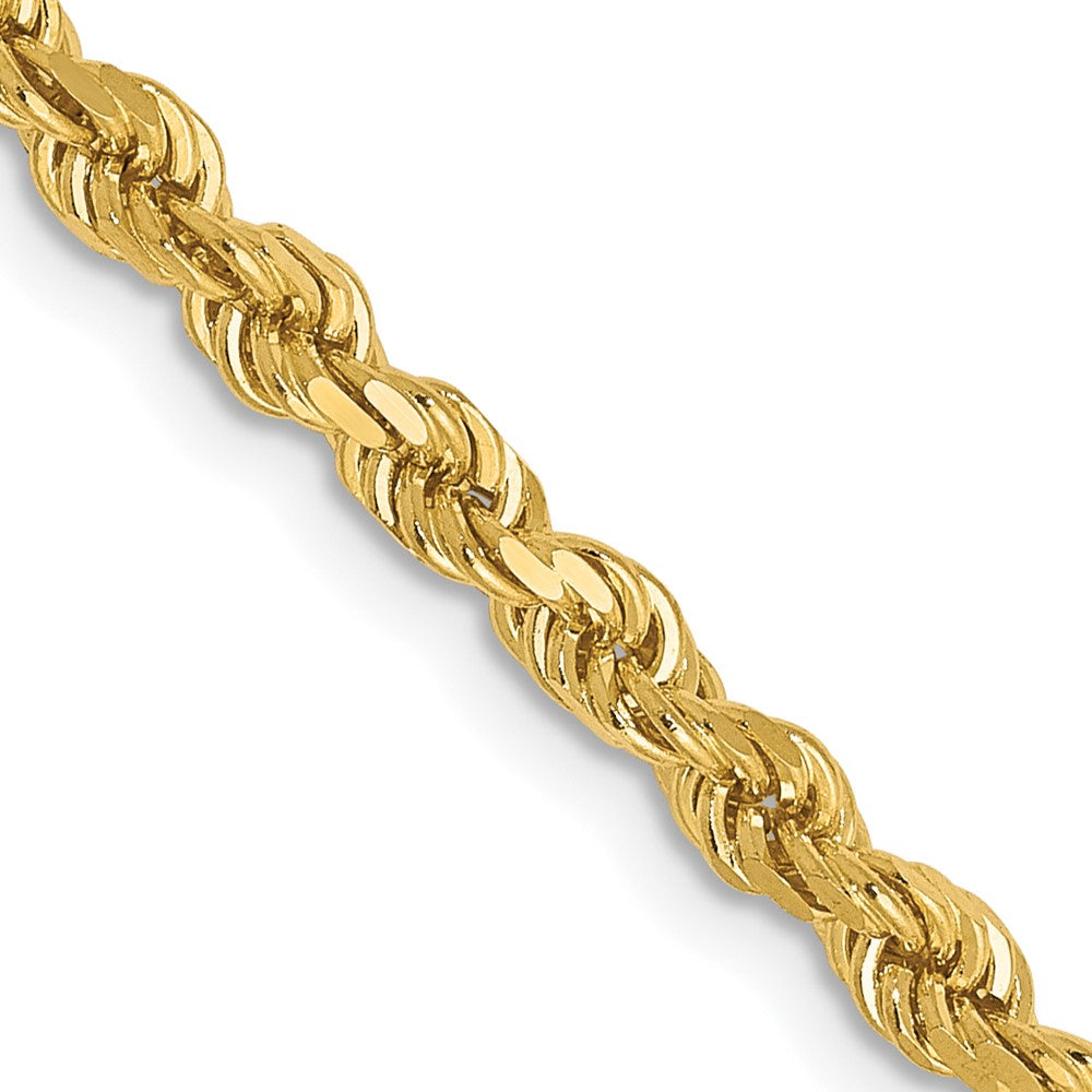Diamond-cut;14k Yellow gold;Lobster