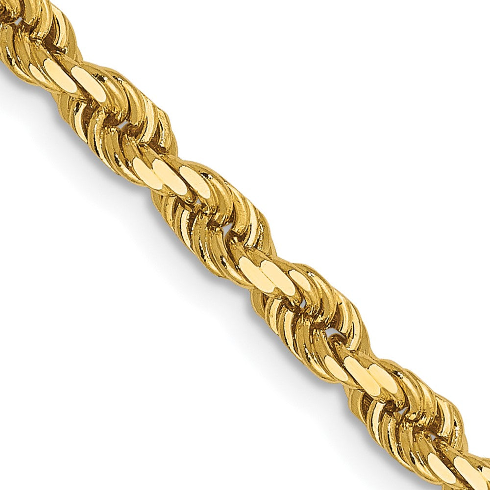 Solid;Diamond-cut;14k Yellow gold;Lobster;30in Chain