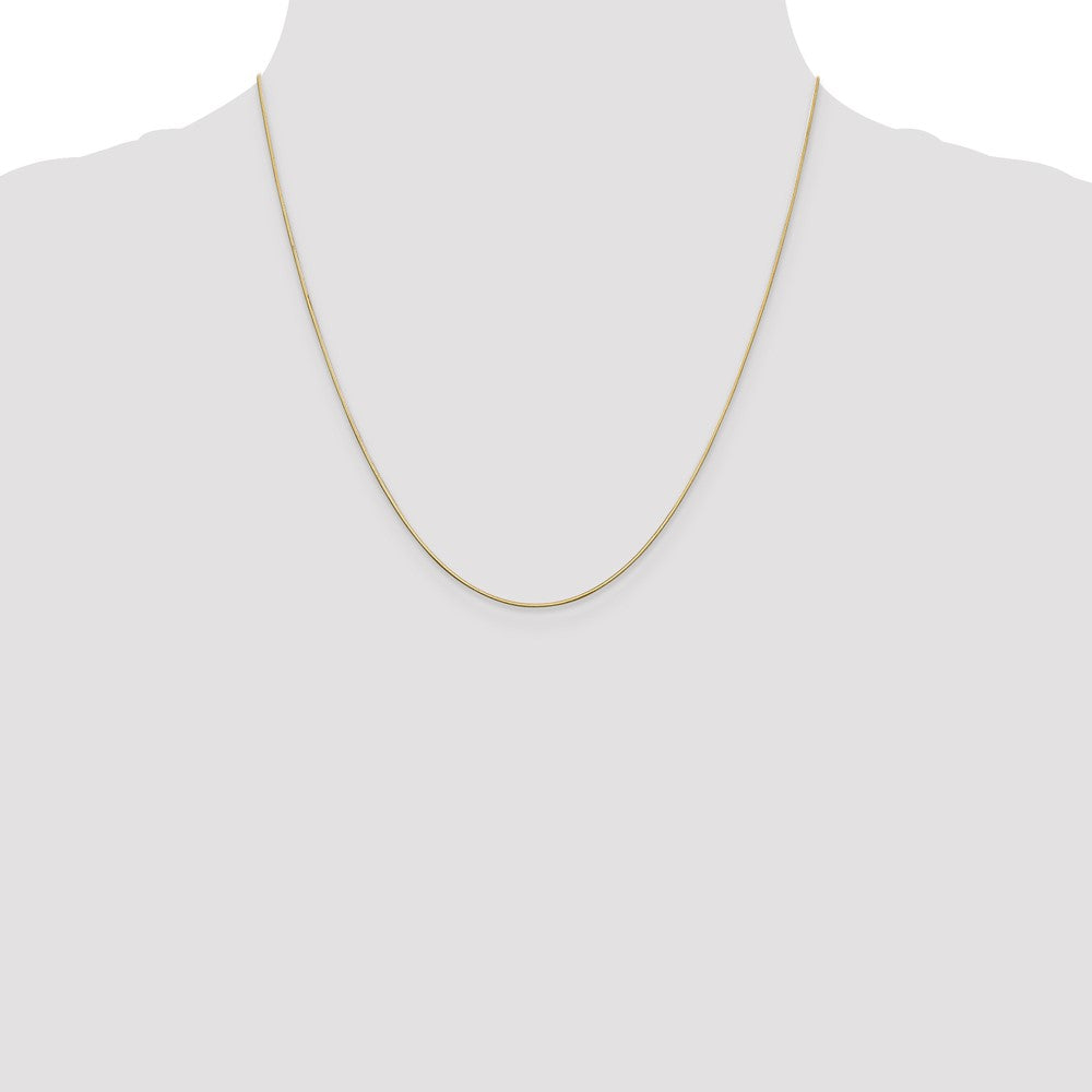 14K .8mm D/C Octagonal Snake Chain