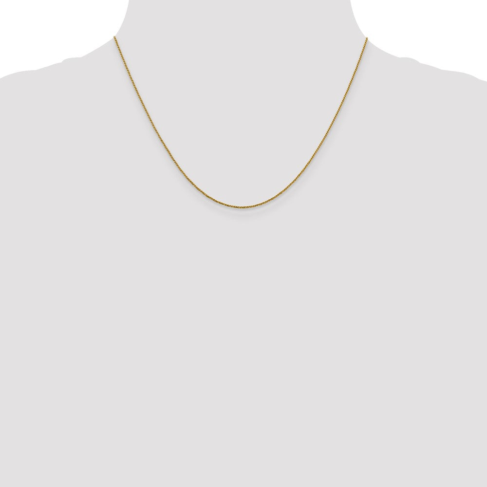 14K .9mm D/C Twisted Box Chain