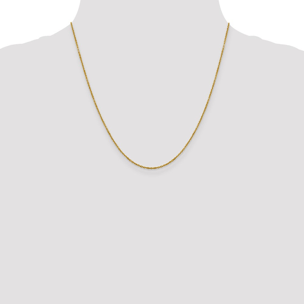 14K 1.25mm D/C Cable Chain