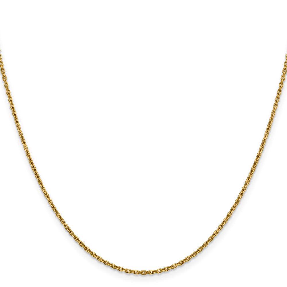 14K 1.5mm D/C Cable Chain