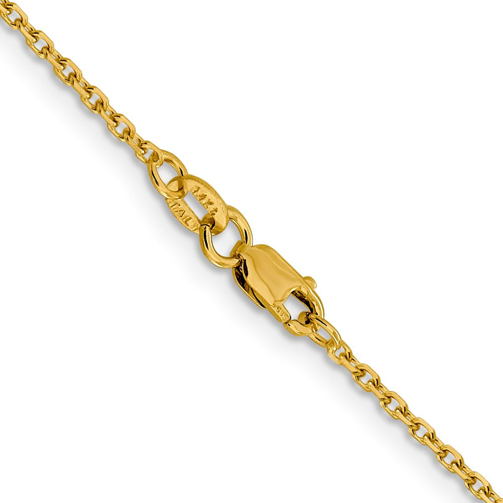14K 1.5mm D/C Cable Chain