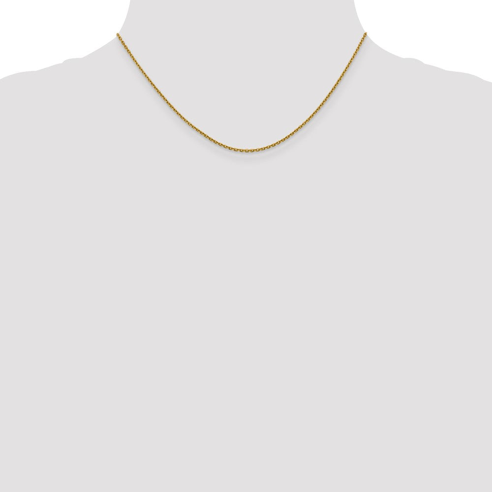 14K 1.5mm D/C Cable Chain