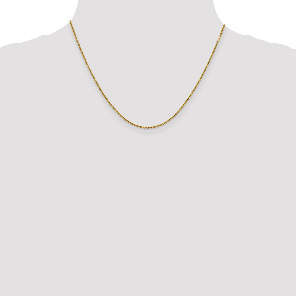 14K 1.5mm D/C Cable Chain