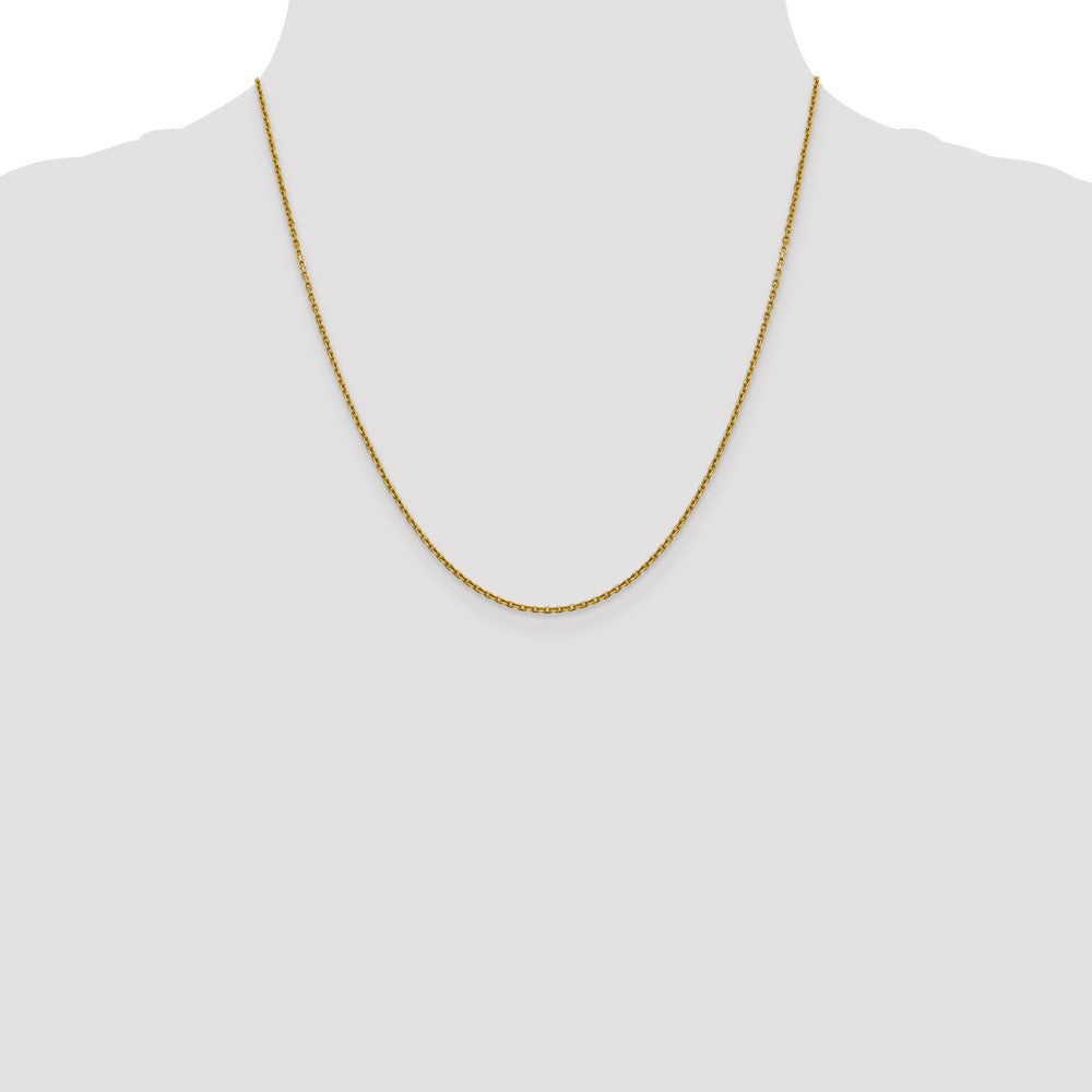 14K 1.5mm D/C Cable Chain