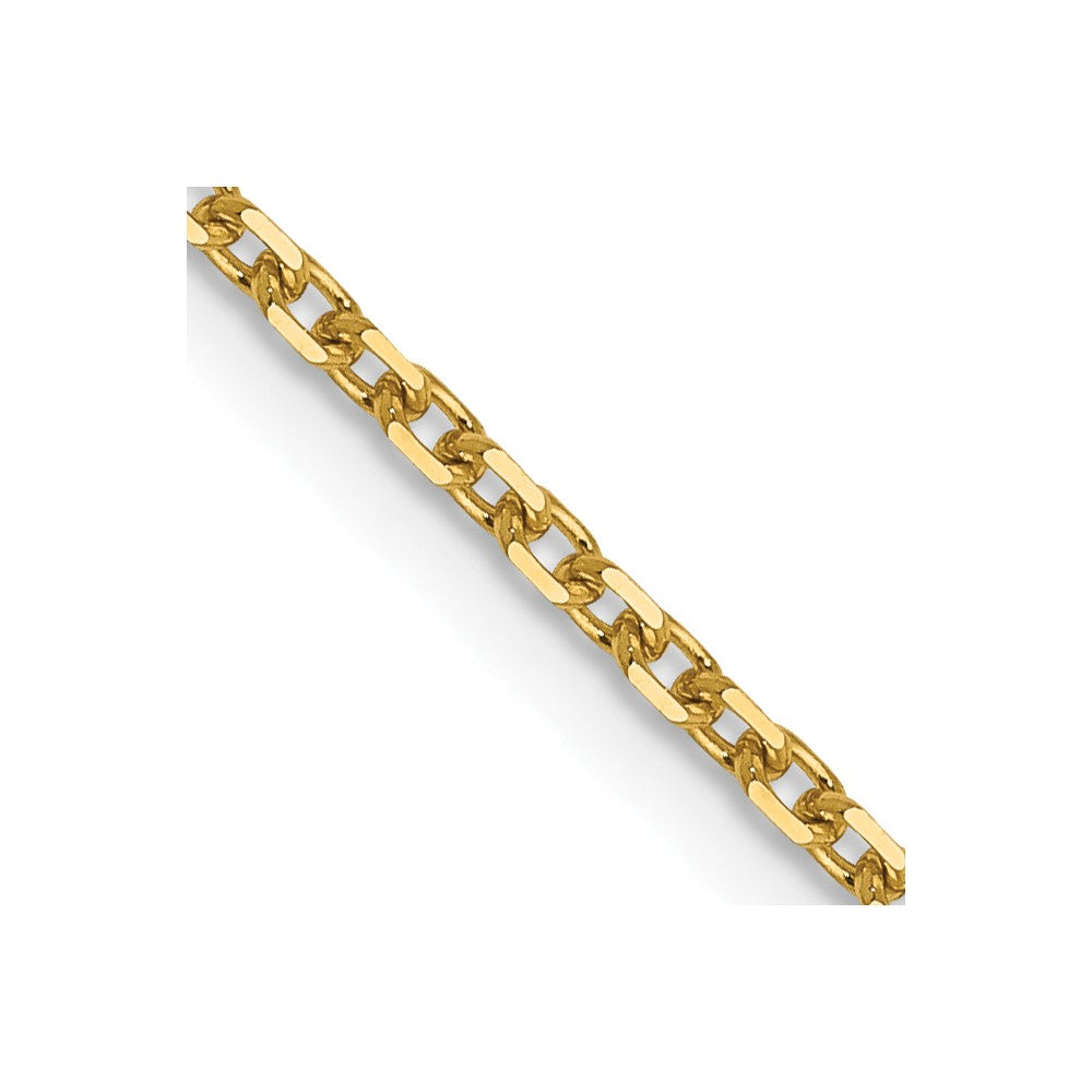 14k Yellow gold;Lobster;Diamond Cut