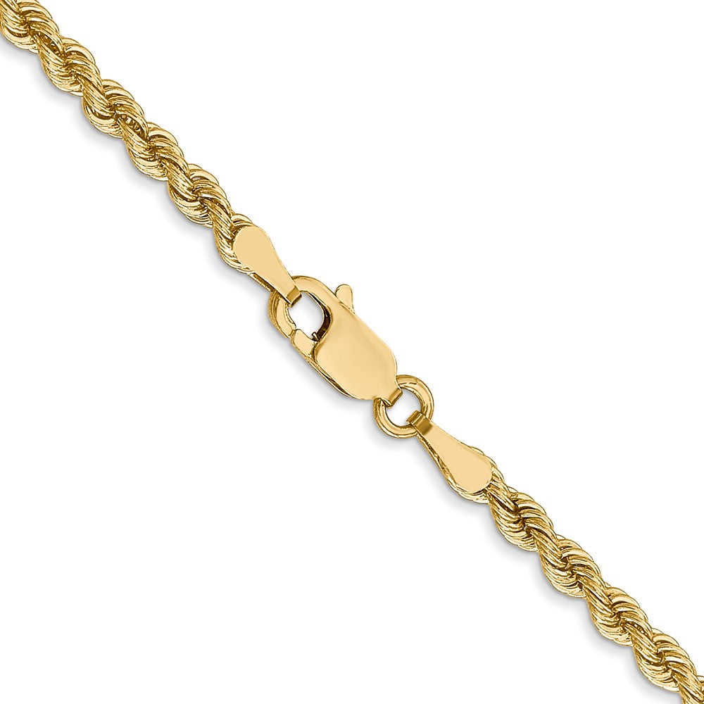 14K 2.75mm Solid Regular Rope Chain