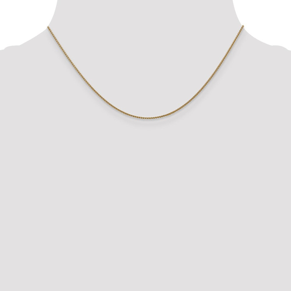 14K 1mm D/C Spiga Chain