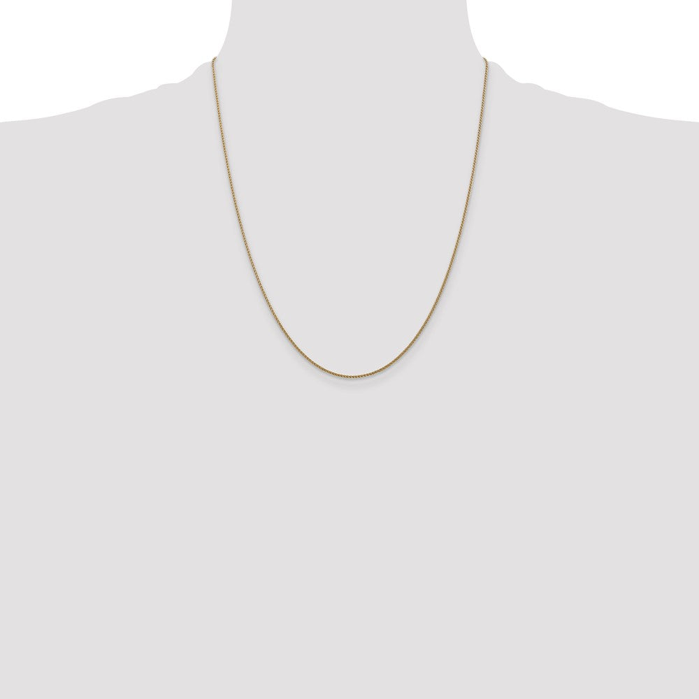 14K 1mm D/C Spiga Chain
