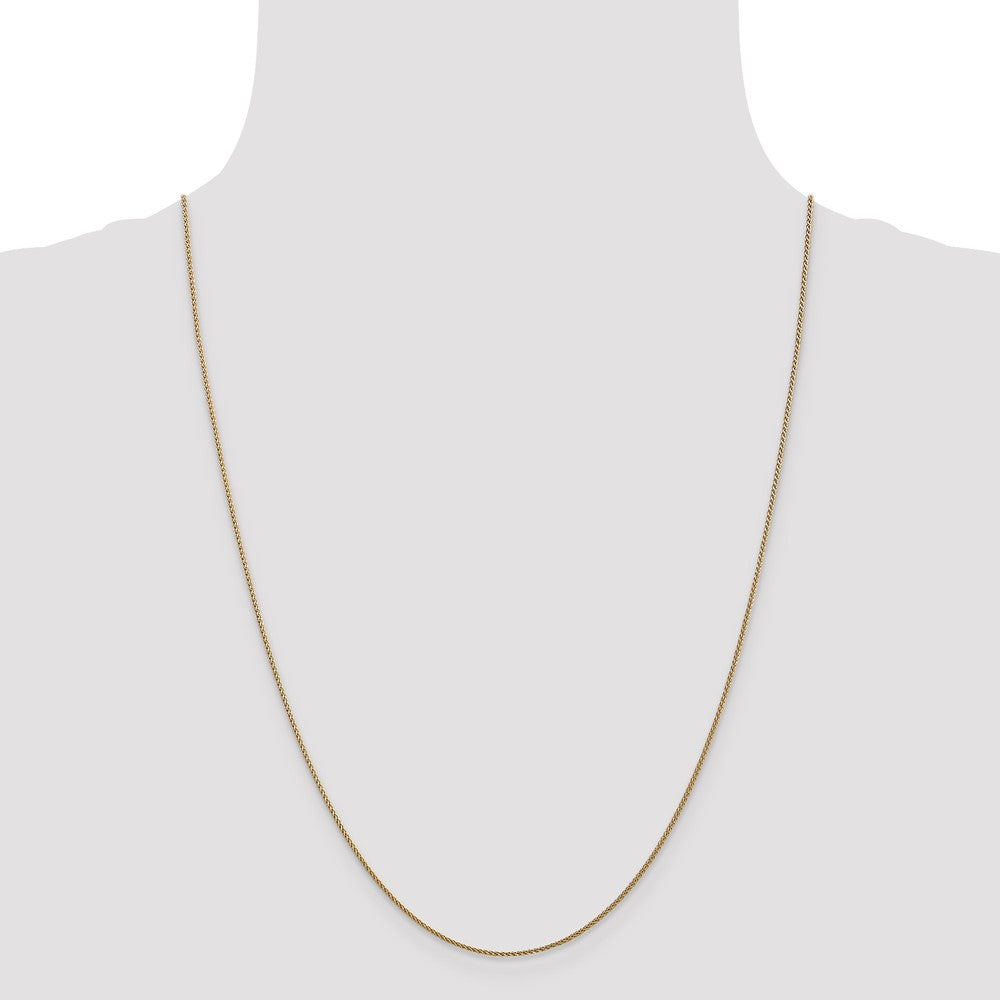 14K 1mm D/C Spiga Chain