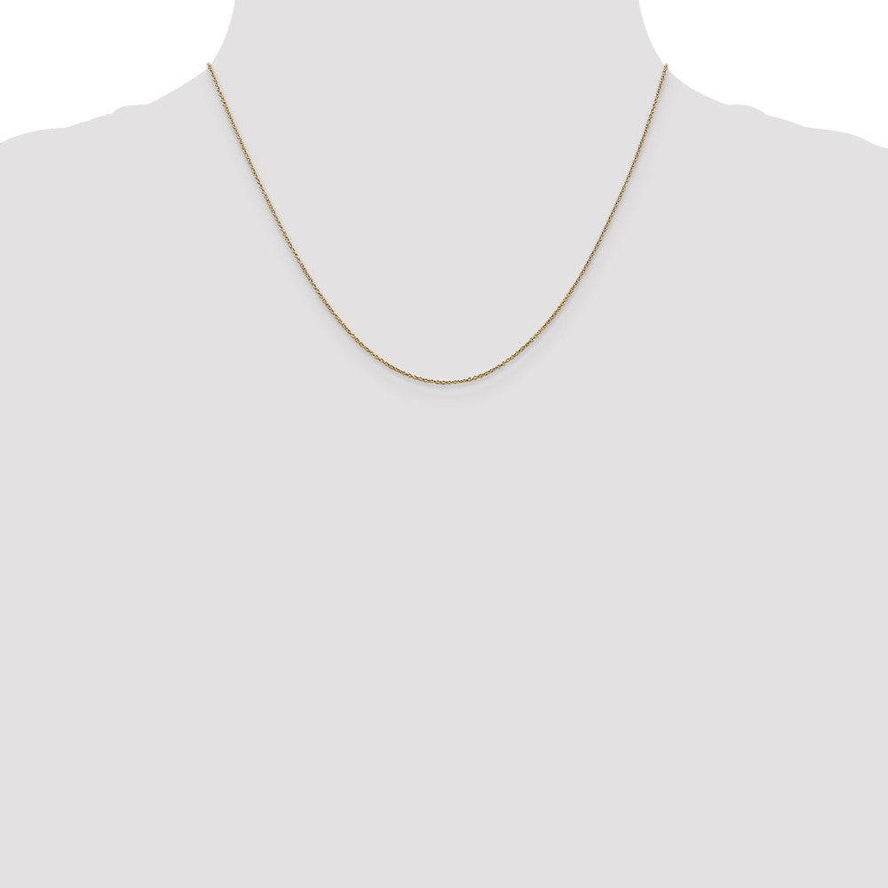 14K .9mm Round Cable Chain