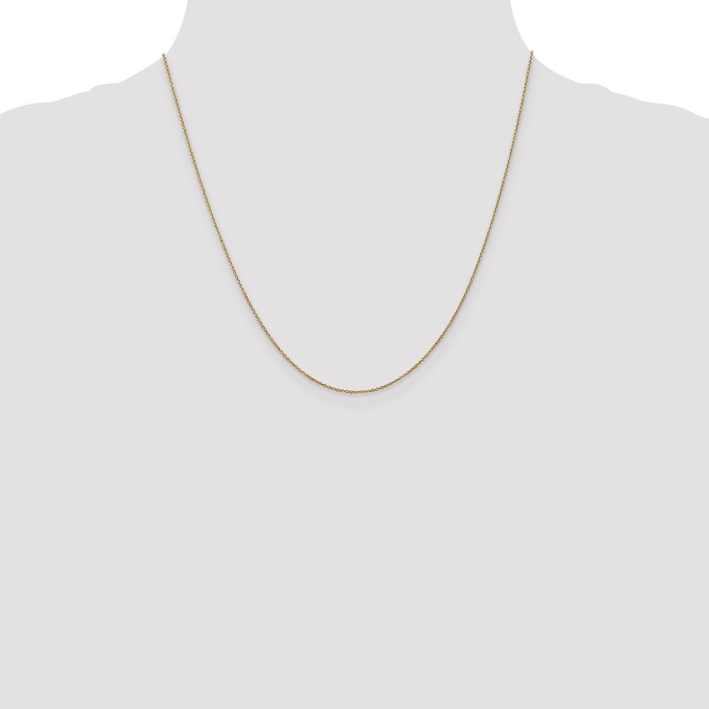 14K .9mm Round Cable Chain
