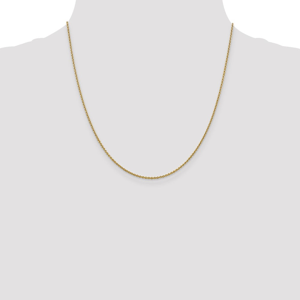 14K 1.8mm Round Cable Chain