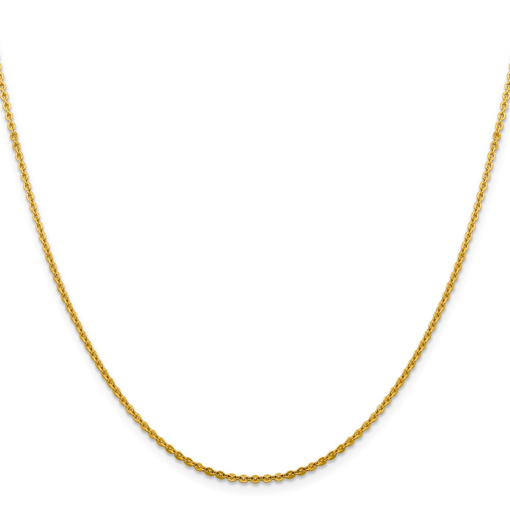 14K 1.95mm Flat Cable Chain