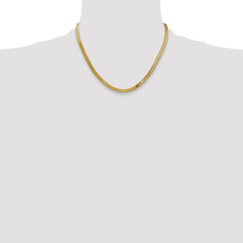 14k 4mm Silky Herringbone Chain