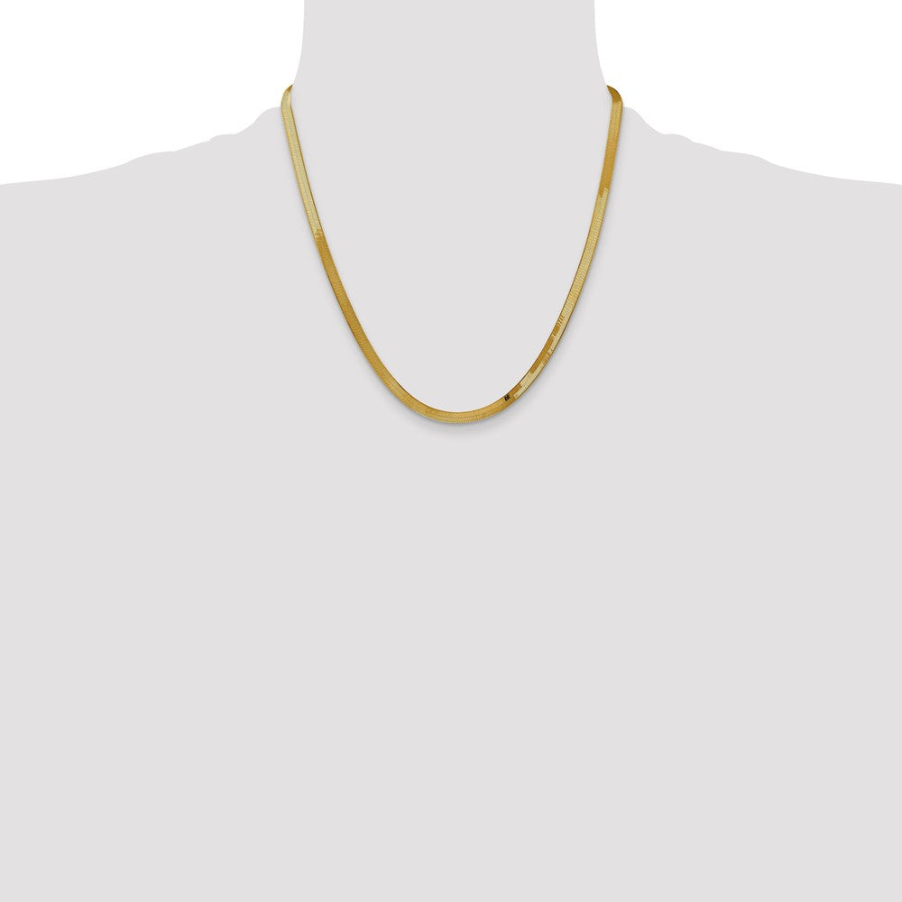 14k 4mm Silky Herringbone Chain