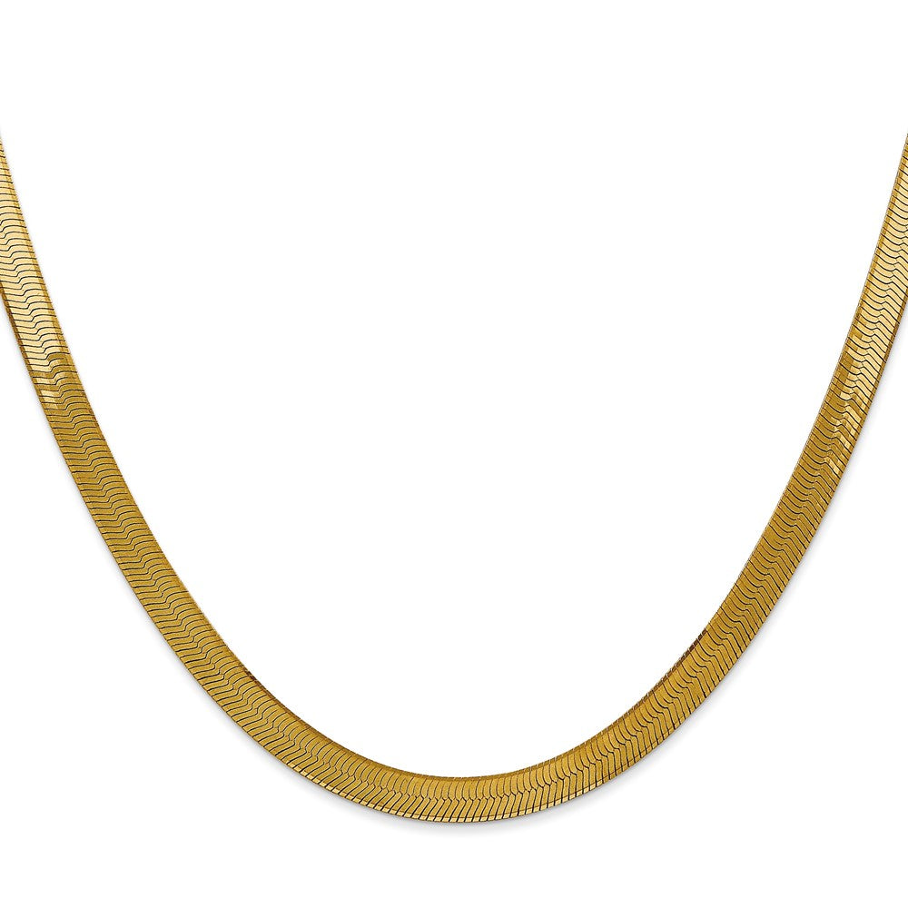 14k 5mm Silky Herringbone Chain