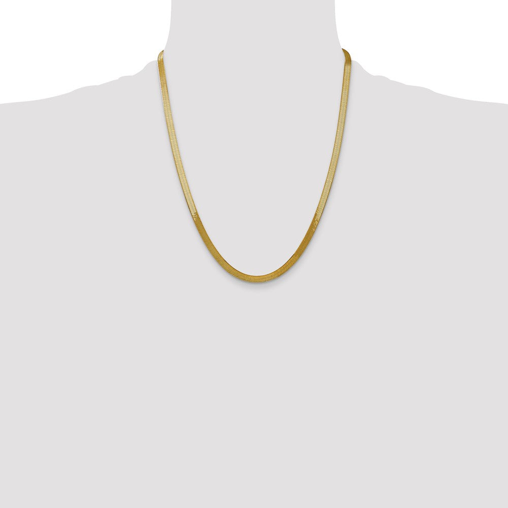 14k 5mm Silky Herringbone Chain