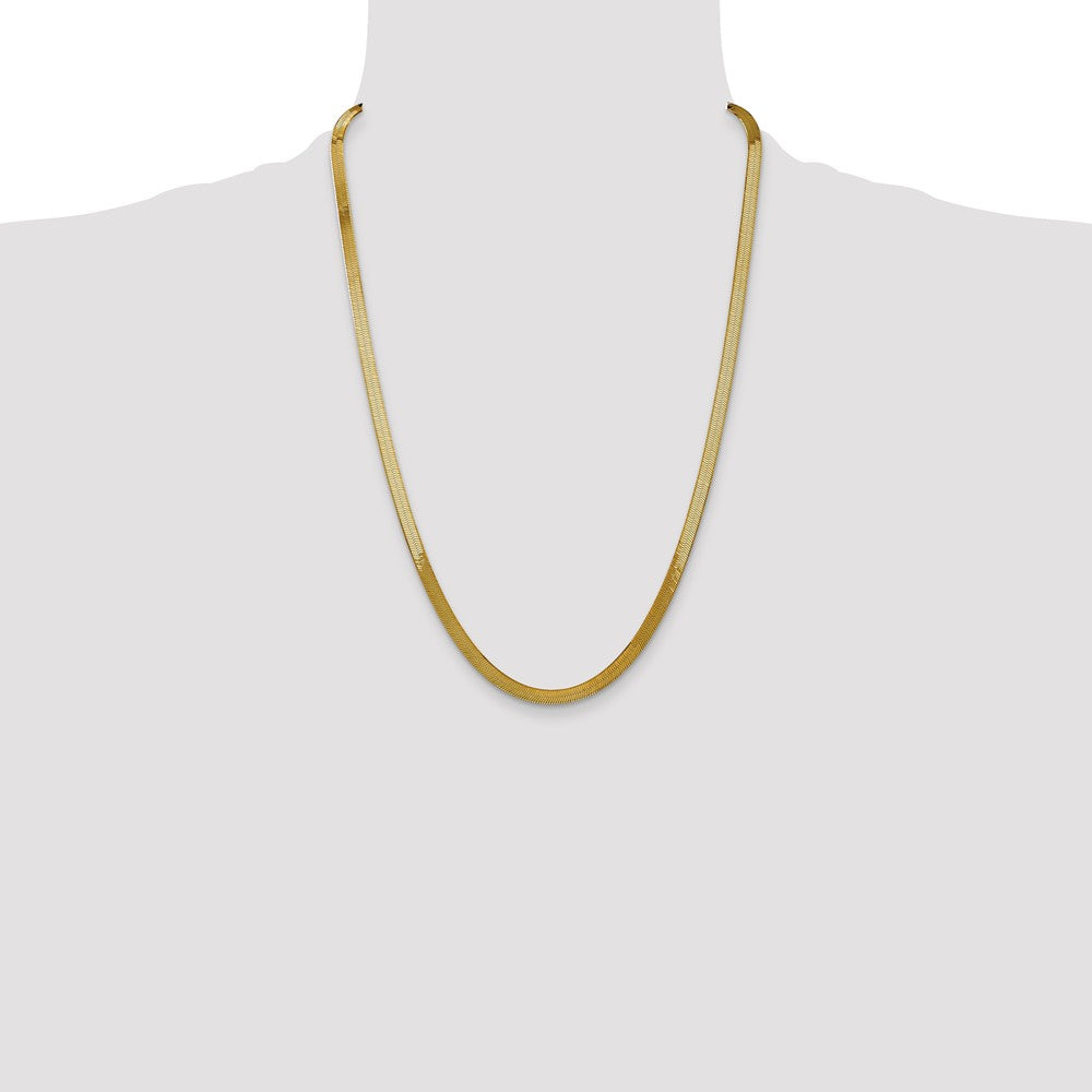 14k 5mm Silky Herringbone Chain