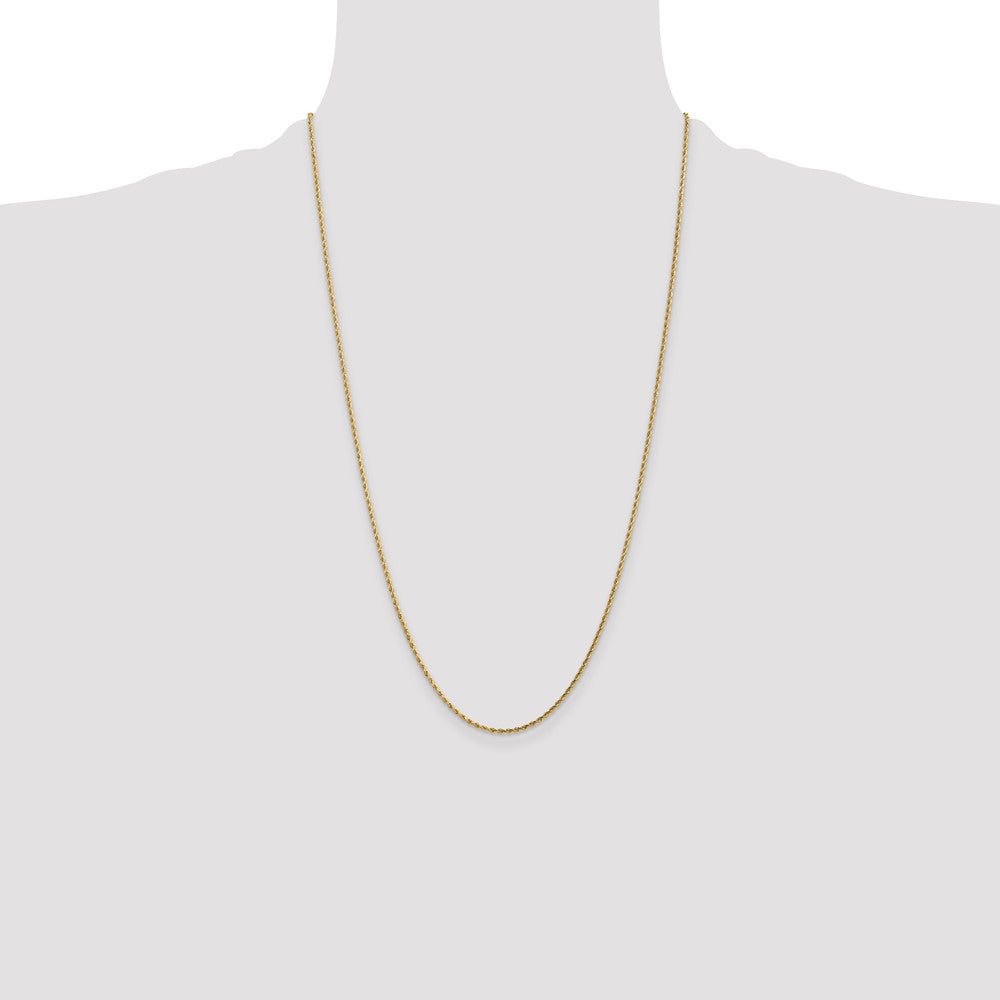 10k 2mm Diamond-Cut Rope Chain