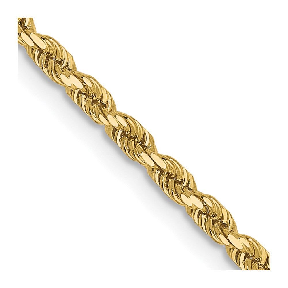 Solid;Diamond-cut;Polished;10K Yellow gold;Lobster;20in Chain