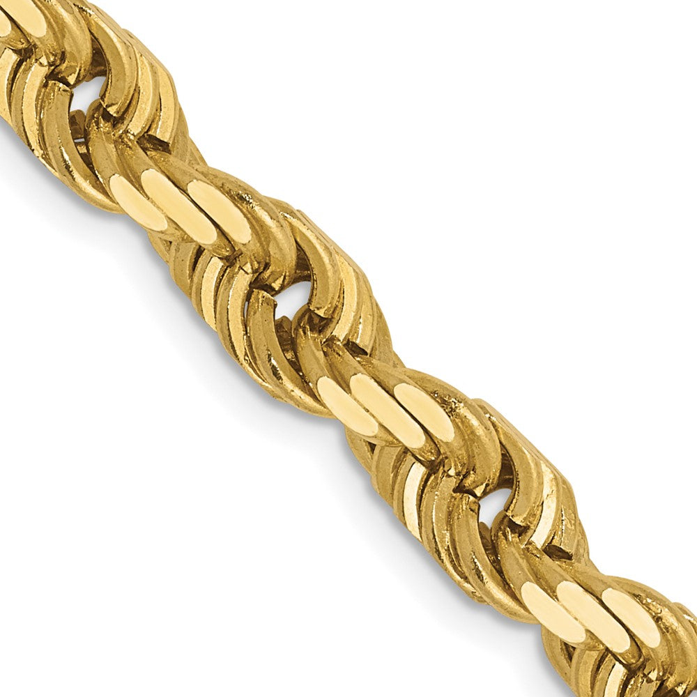 Solid;Diamond-cut;Polished;10K Yellow gold;Lobster;20in Chain