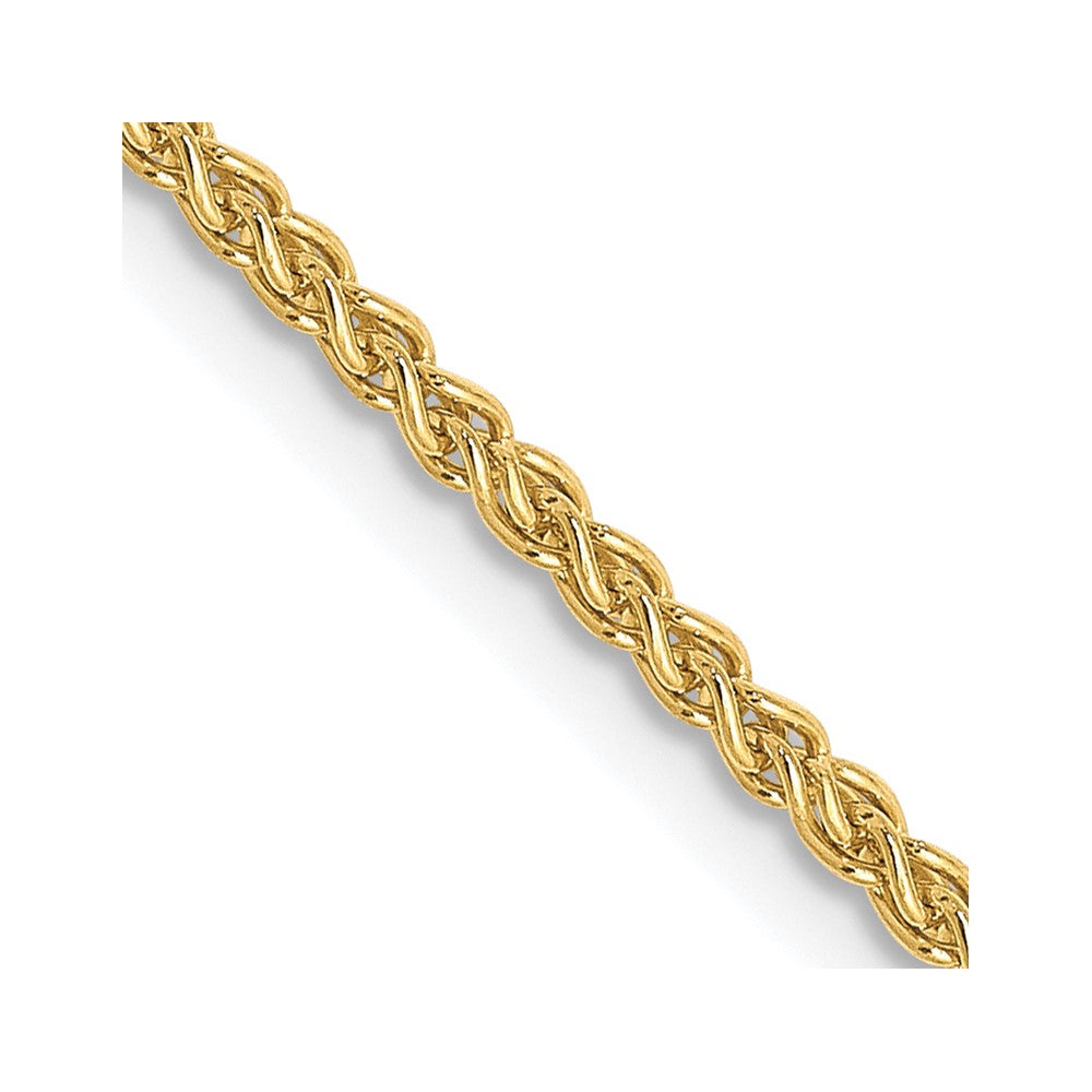 Solid;Diamond-cut;Polished;10K Yellow gold;Lobster;16in Chain