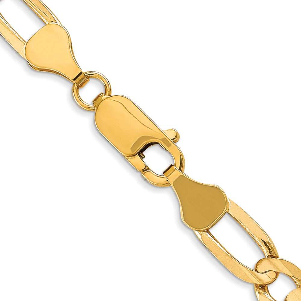 10K 6mm Concave Figaro Chain