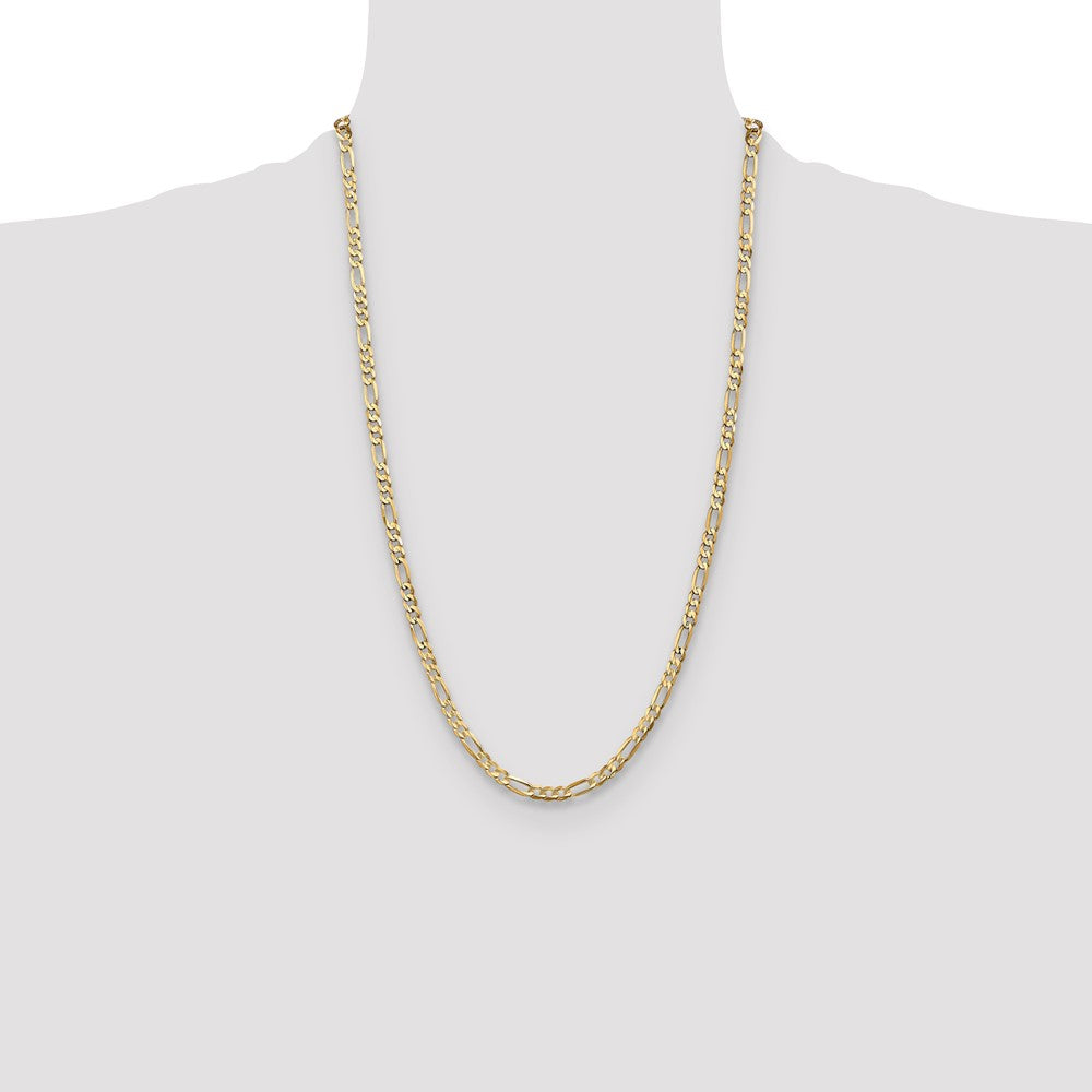 10k 4.5mm Concave Figaro Chain