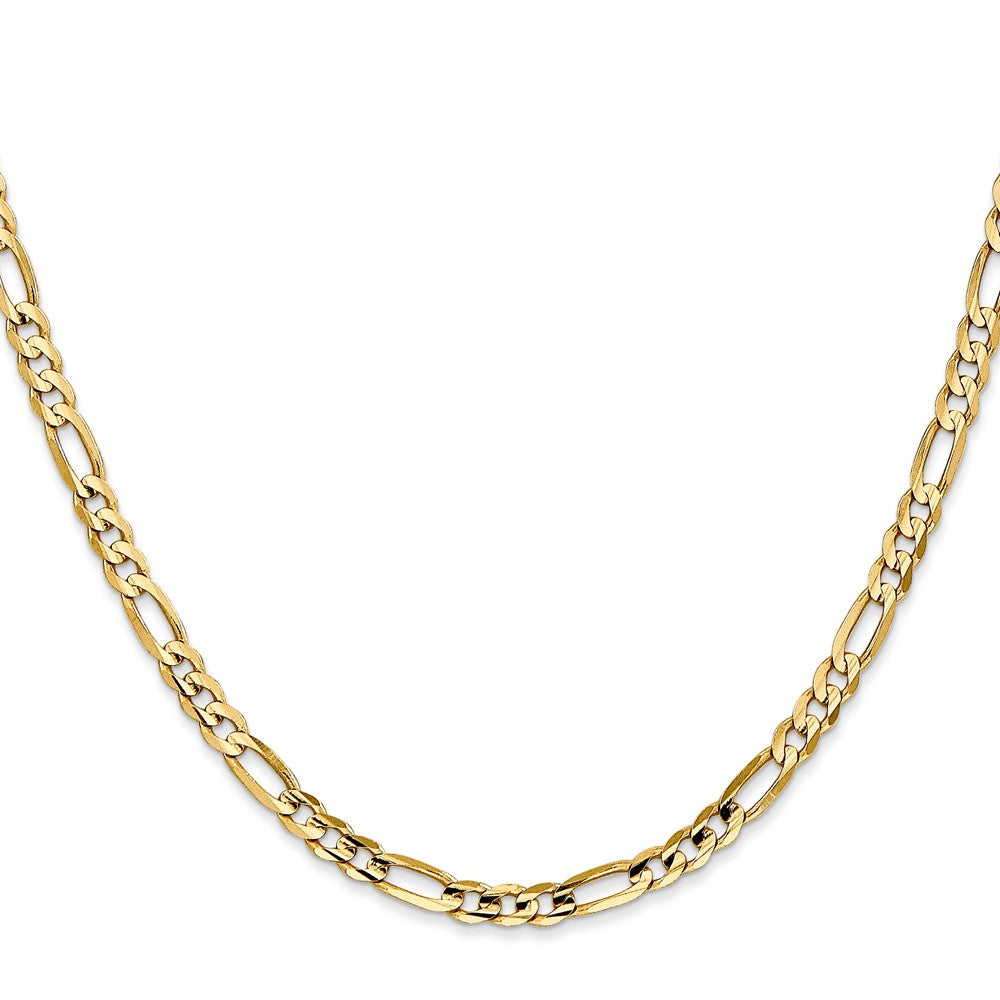 10k 4mm Concave Figaro Chain