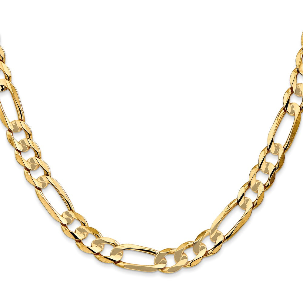 10k 6.75mm Concave Figaro Chain