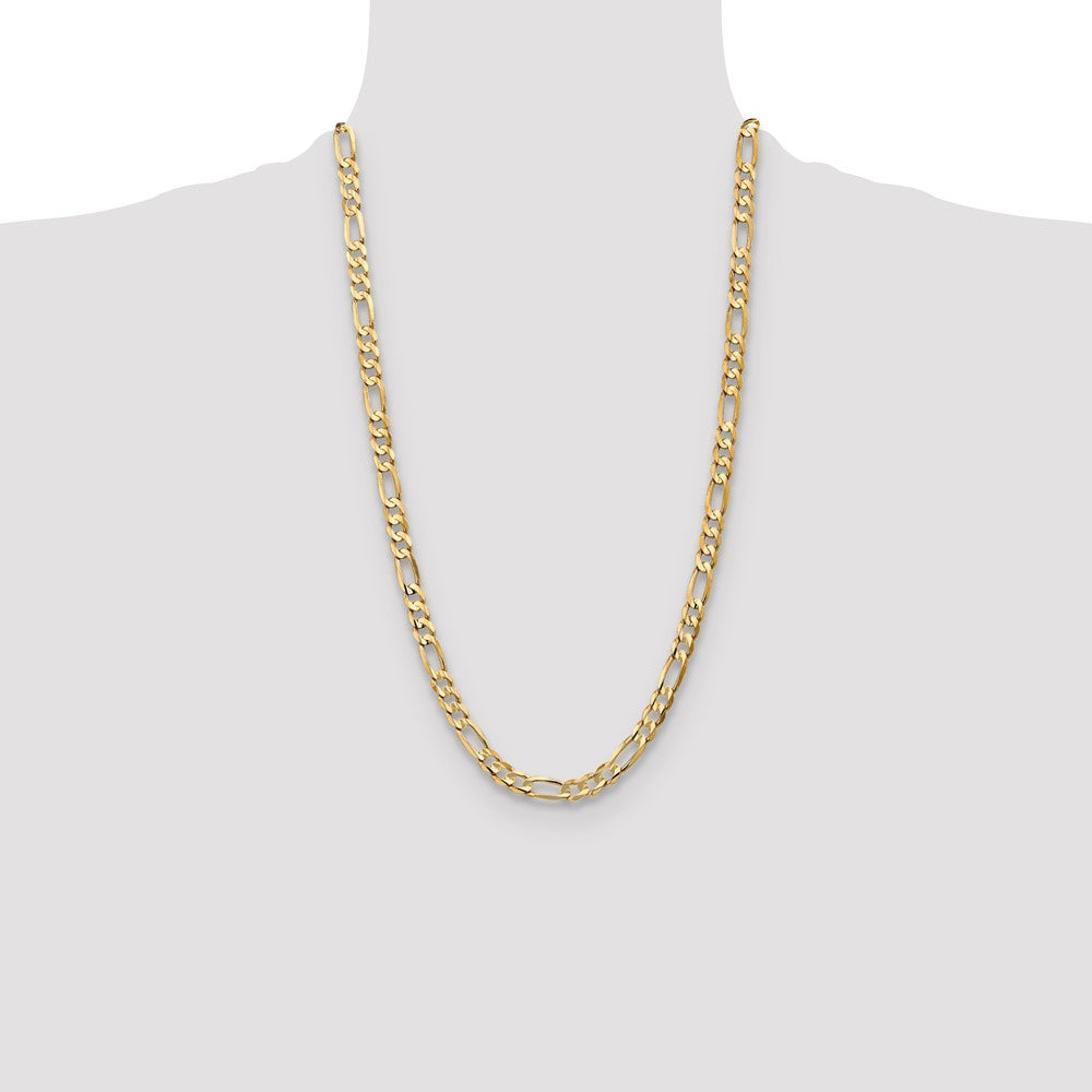 10k 6.75mm Concave Figaro Chain