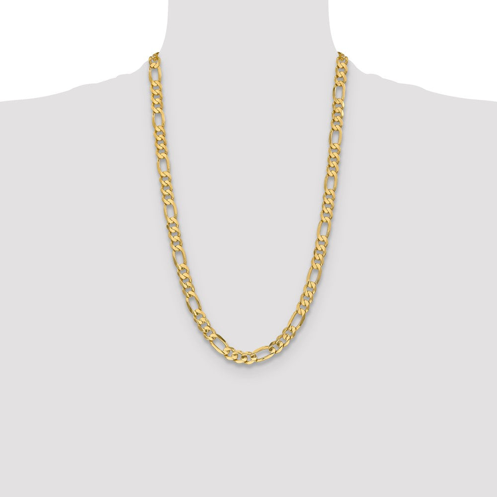 10k 8.75mm Concave Figaro Chain