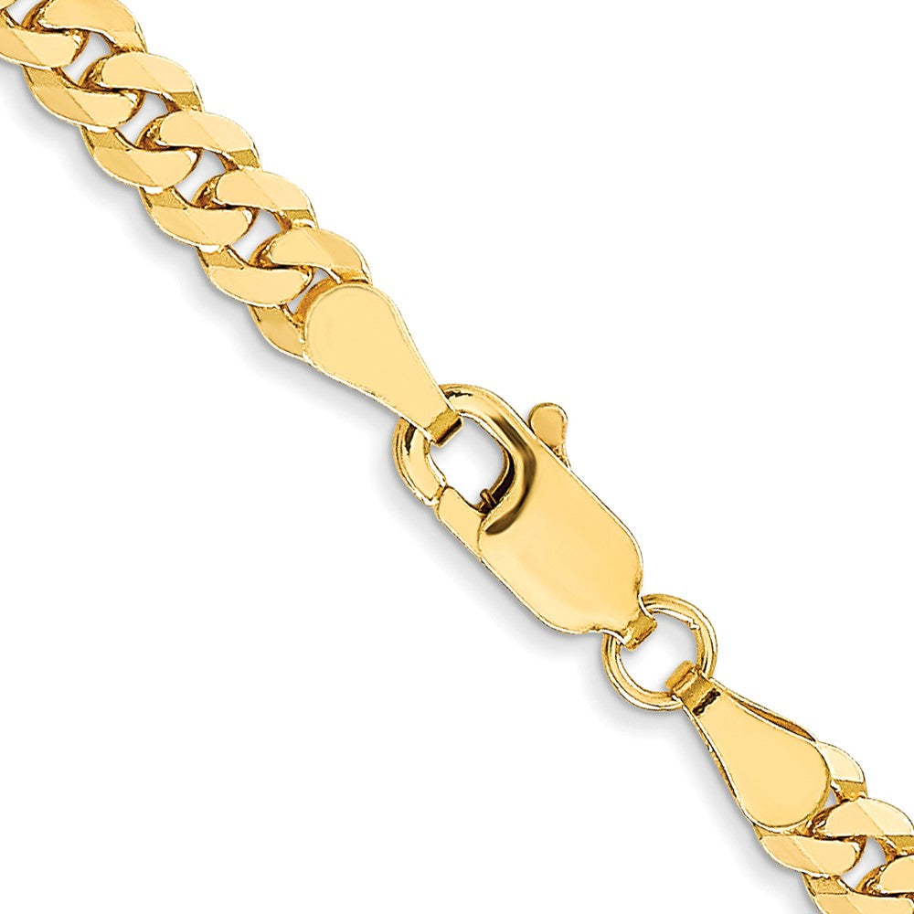 10K 3.9mm Flat Beveled Curb Chain