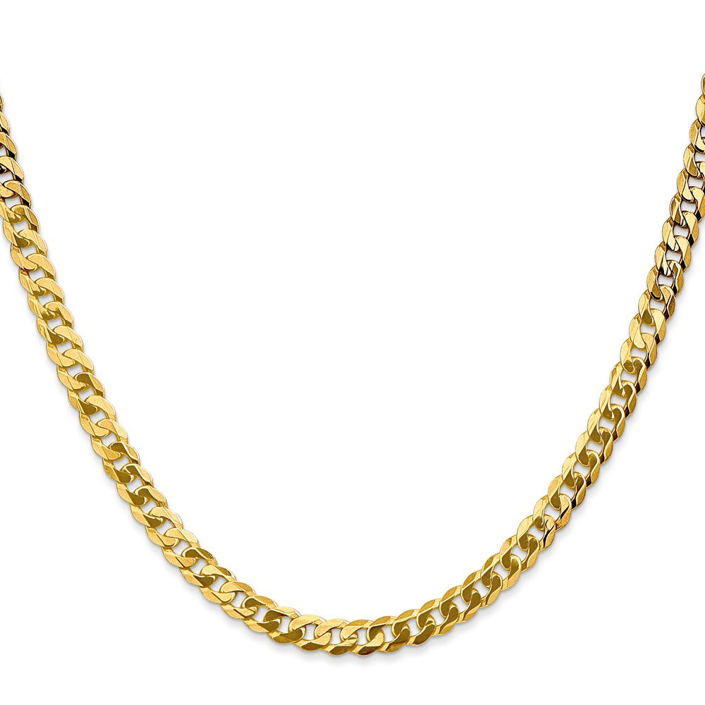 10K 4.6mm Flat Beveled Curb Chain