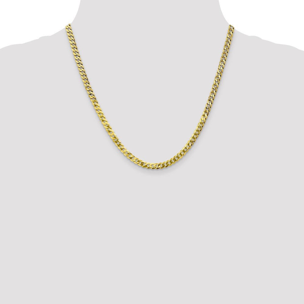 10K 4.6mm Flat Beveled Curb Chain