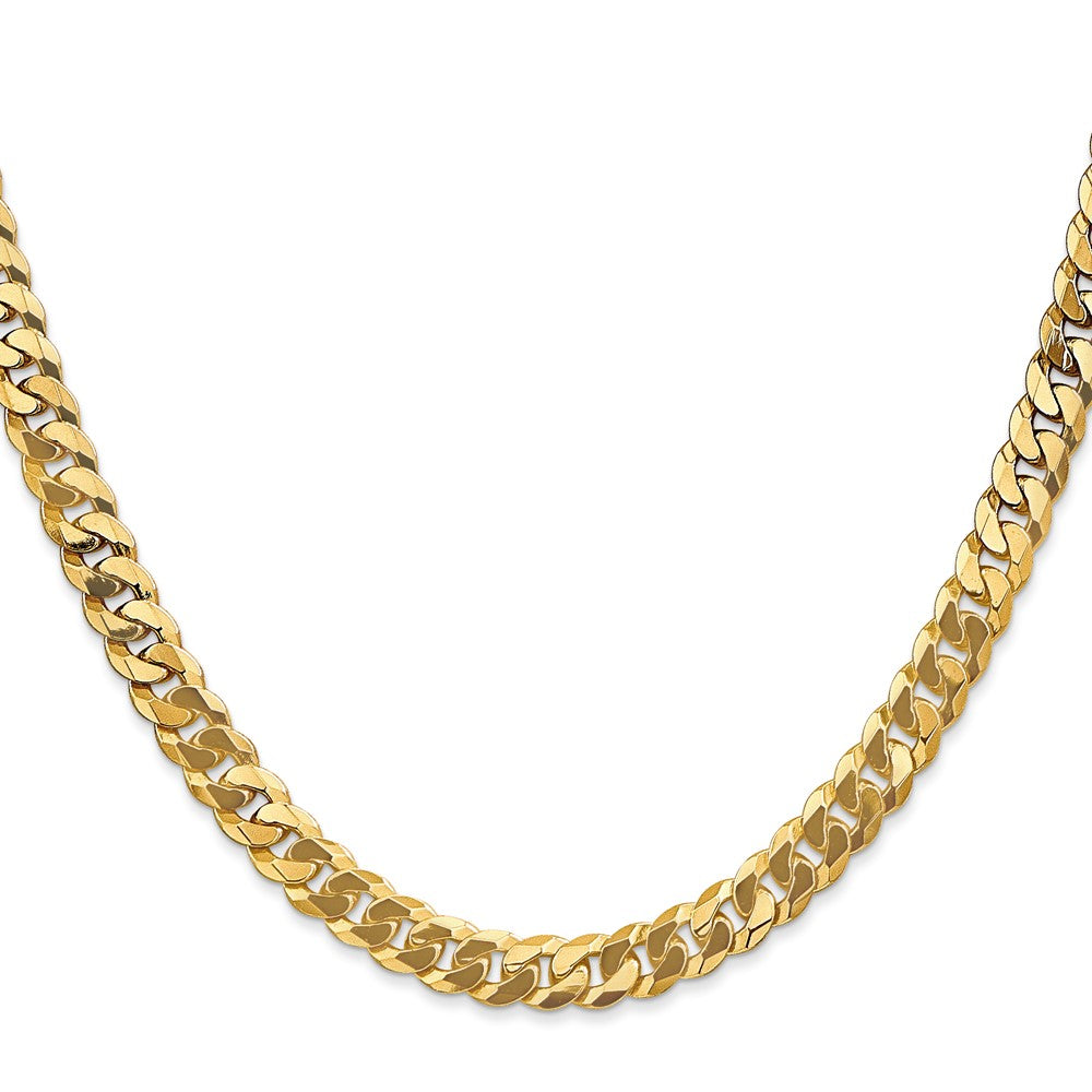 10K 6.1mm Flat Beveled Curb Chain