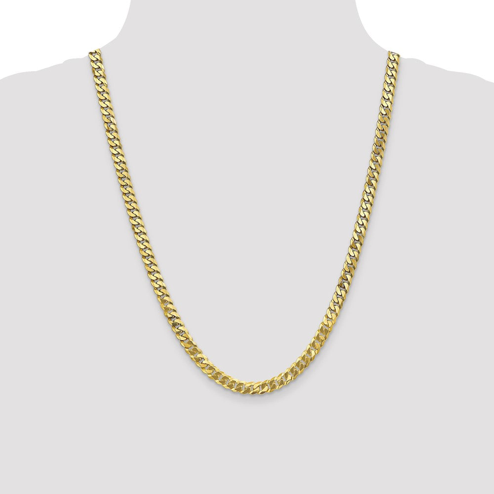 10K 6.1mm Flat Beveled Curb Chain