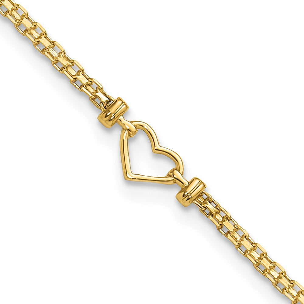 Polished;14k Yellow gold;Lobster