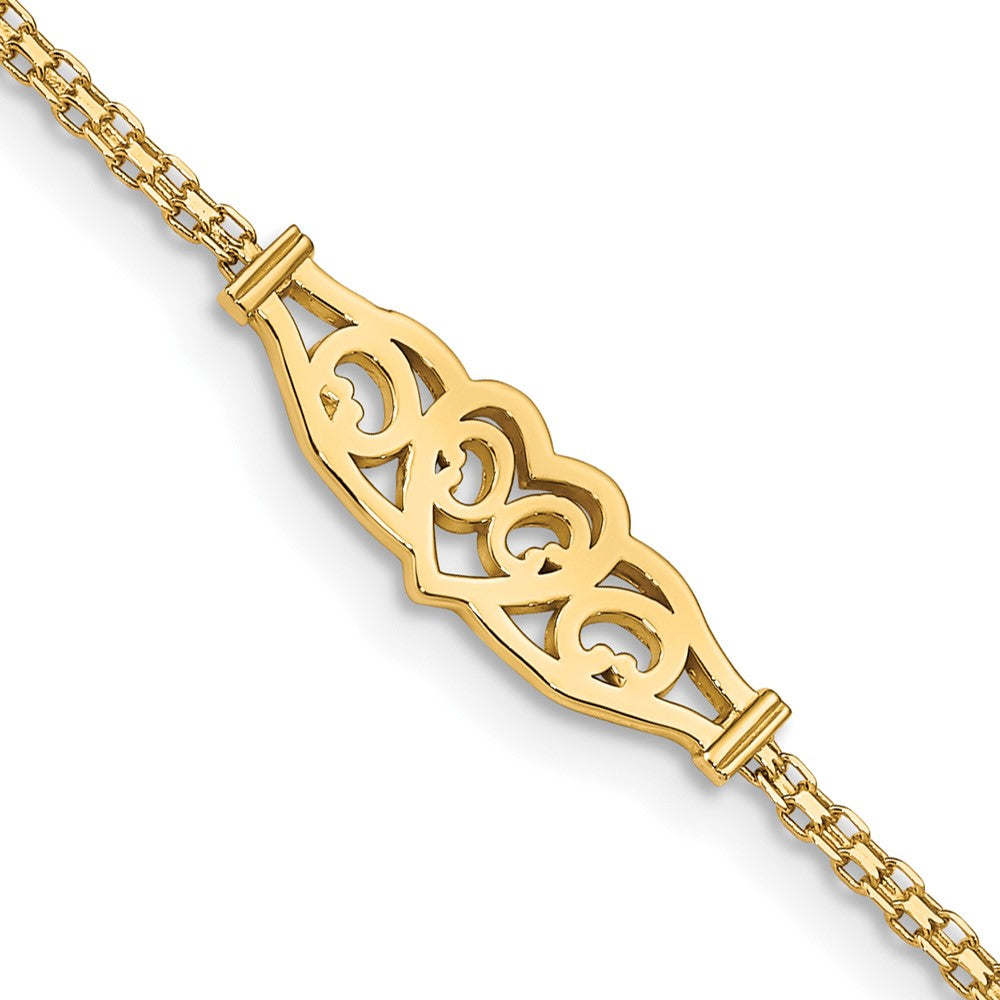 Polished;14k Yellow gold;Lobster