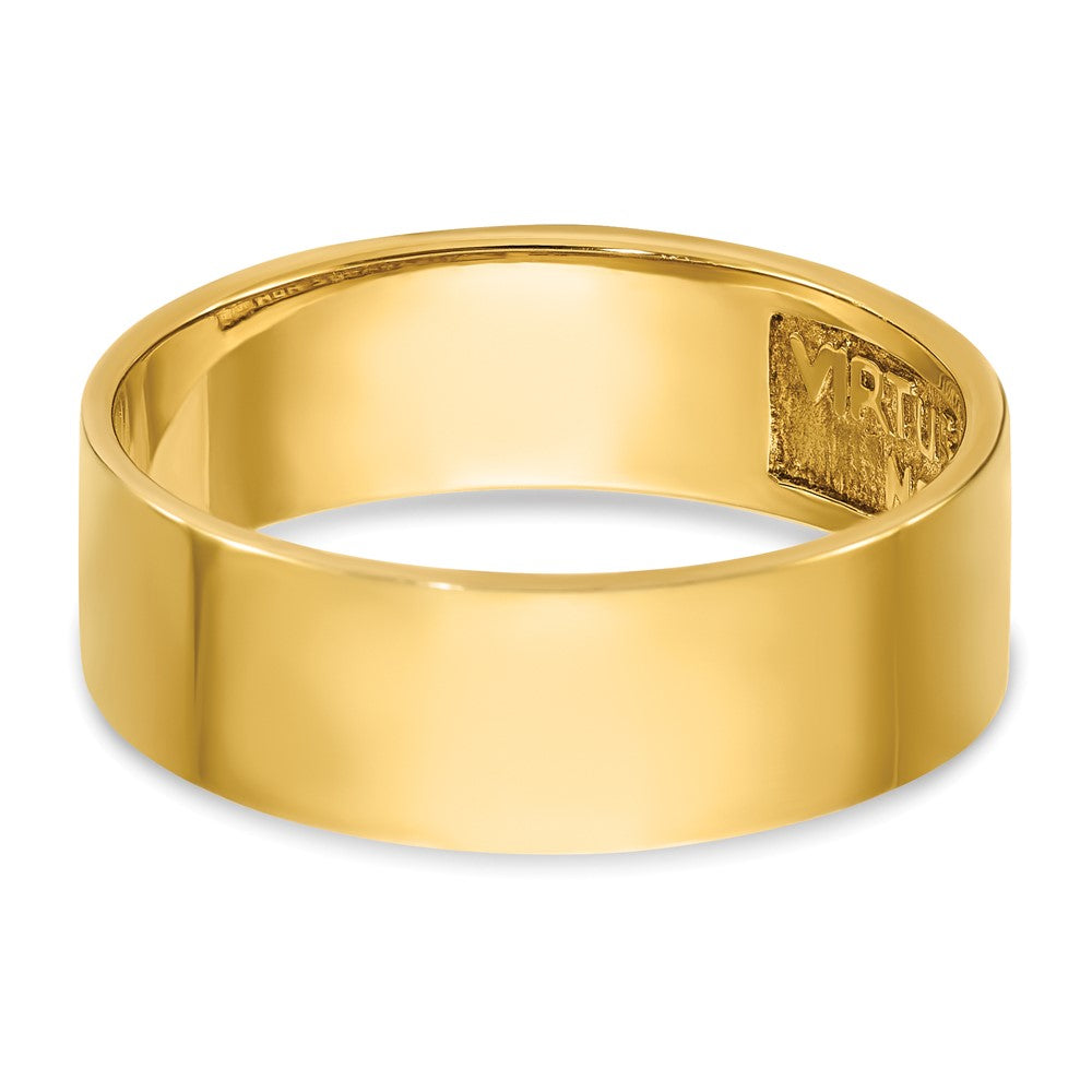 IBGoodman 14k Men's Polished with Black Enamel 14th Degree Grand Elect Masonic Ring