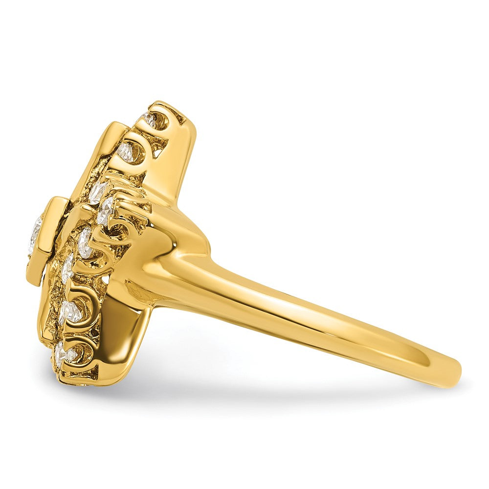 IBGoodman 14k Women's Polished Eastern Star Masonic Ring Mounting