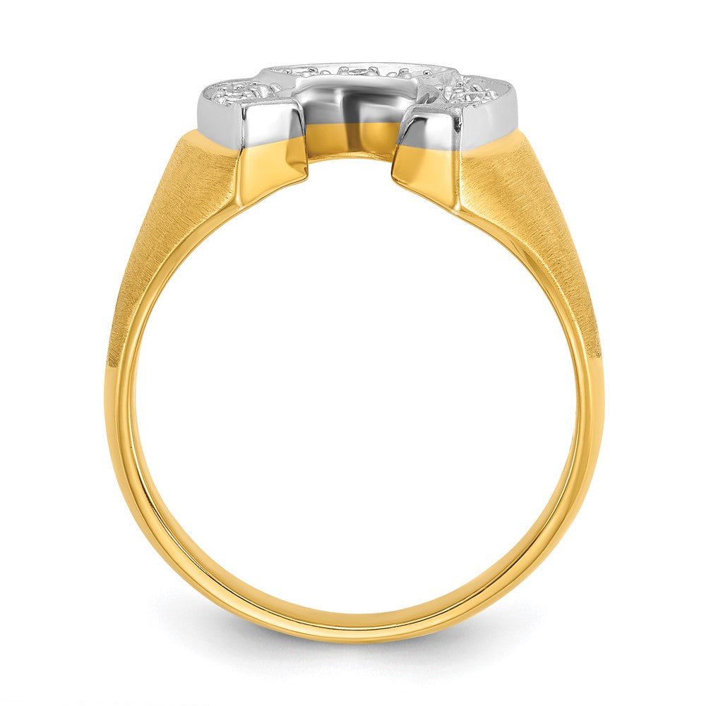 10k Two-Tone Fancy Ring Mounting