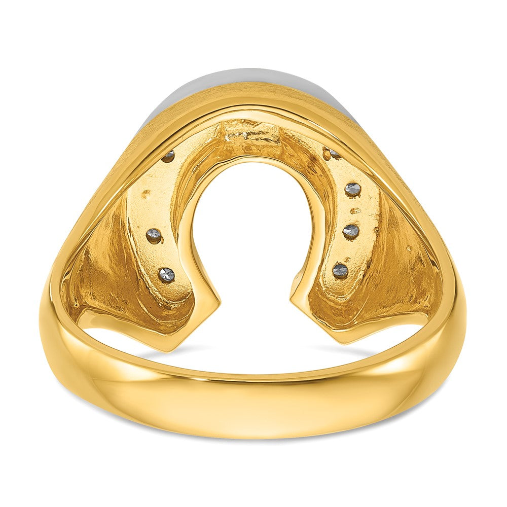 10k Two-Tone Fancy Ring Mounting