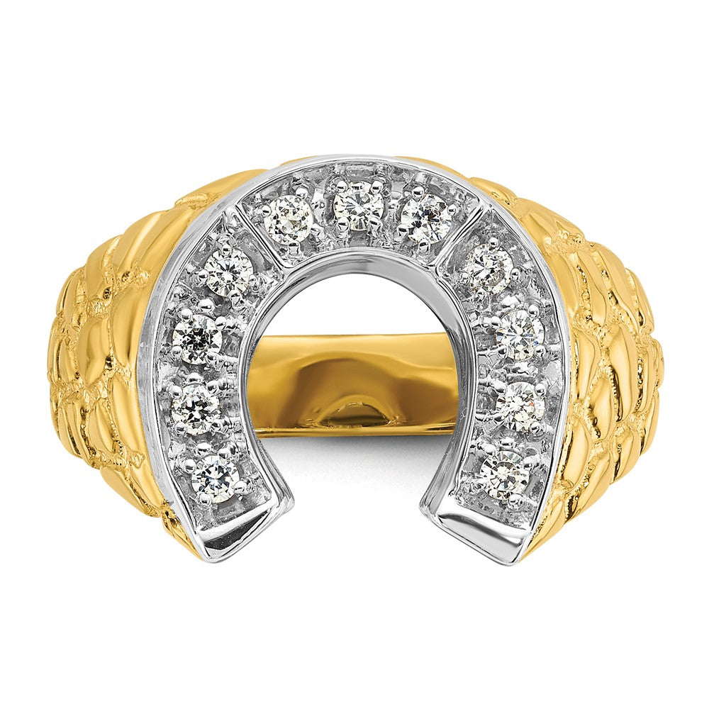 10k Two-Tone Fancy Ring Mounting